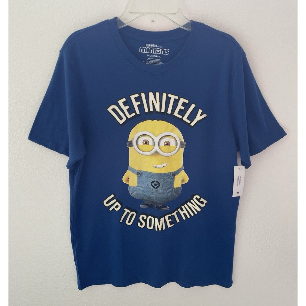 Minions Boys' Definitely Up to Something T-Shirt  Size XXL(18) New with Tag
